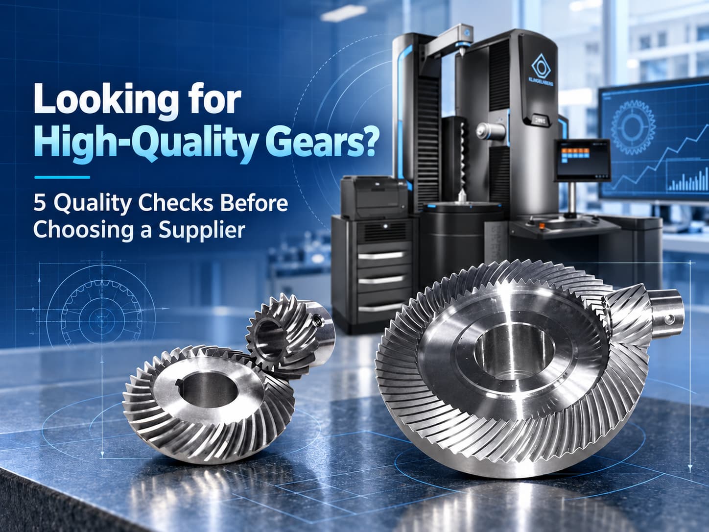Looking for High-Quality Gears? 5 Quality Checks to Make Before Choosing a Supplier